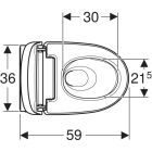 Készlet bidéfunkciós WC Geberit AquaClean 146.210.21.1, beépíthető keret Geberit Duofix 111.320.00.6