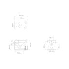 Készlet WC csésze Oltens Hadsel 42543000, WC ülőke Oltens Hadsel 45120000