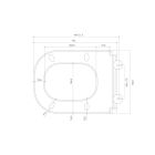 Készlet WC csésze Oltens Hadsel 42543000, WC ülőke Oltens Hadsel 45120000