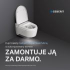 Készlet bidéfunkciós WC Geberit AquaClean Mera 146.200.11.1, beépíthető keret Geberit Duofix 111.320.00.6