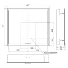 Készlet szekrény Kronenbach Cube 2.0 KB100205CR, keret rejtett tükör rögzítéséhez Kronenbach Cube 2.0 NU1000030NU
