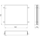 Készlet szekrény Kronenbach Cube 2.0 KB100205CR, keret rejtett tükör rögzítéséhez Kronenbach Cube 2.0 NU1000030NU