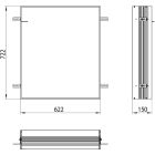 Készlet szekrény Kronenbach Cube 2.0 KB100224MB, keret rejtett tükör rögzítéséhez Kronenbach Cube 2.0 NU1000029NU