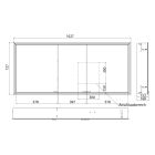 Készlet szekrény Kronenbach Cube 2.0 KB100214CR, keret rejtett tükör rögzítéséhez Kronenbach Cube 2.0 NU1000035NU