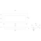 Készlet mosdótál Oltens Stila 40204900, szekrény Oltens Lun 60035000