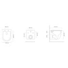 Készlet WC csésze Oltens Hamnes 42552000, WC ülőke Oltens Hamnes 45110000