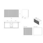 Készlet szekrény Oltens Lun 60029060, szekrény feletti pult Oltens Lun 63026060