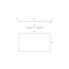 Készlet szekrény Oltens Lun 60033000, szekrény feletti pult Oltens Lun 63025000