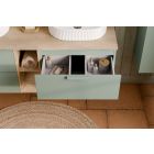 Készlet szekrény Comad Aster Green ASTER GREEN 82-60-46-2S, mosdótál Comad Smile UM-6252SMILE40DP, CREMONA 89-60-46 M