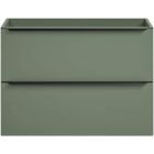 Készlet szekrény Comad Sombra Green SOMBRA GREEN 82-80-46-2S, mosdótál Comad Sky SKY 1 BLACK MATT 80 DP ( E-8099-80 ), NIAGARA UM 03 BLACK 86001B