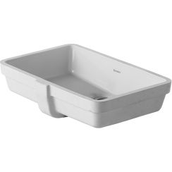 Duravit Vero mosdótál 48.5x31.5 cm négyszögletes alulról beépíthető fehér 0330480000