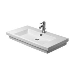 Duravit 2nd floor mosdótál 80x50 cm négyszögletes klasszikus fehér 491800030