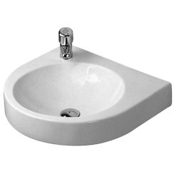 Duravit Architec mosdótál 57.5x52 cm félkör alakú klasszikus fehér 0449580000