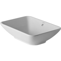 Duravit ME by Starck mosdótál 55x42 cm négyszögletes mosdótálak fehér 334520000