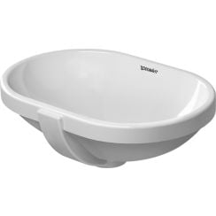 Duravit Foster mosdótál 43x28 cm ovális alulról beépíthető fehér 0336430000