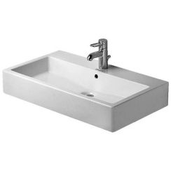 Duravit Vero mosdótál 80x47 cm négyszögletes klasszikus-beépíthető fehér 04548000271