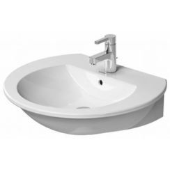 Duravit Darling New mosdótál 55x48 cm félkör alakú klasszikus fehér 26215500001