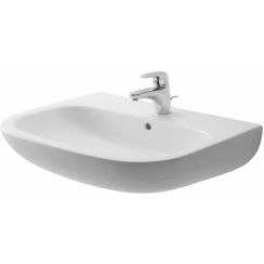 Duravit D-Code mosdótál 65x50 cm félkör alakú klasszikus fehér 23106500002