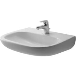 Duravit D-Code mosdótál 60x46 cm félkör alakú klasszikus fehér 23116000002