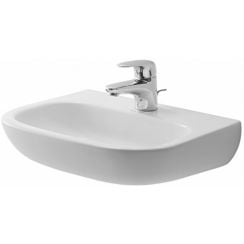 Duravit D-Code mosdótál 45x34 cm félkör alakú klasszikus fehér 07074500002