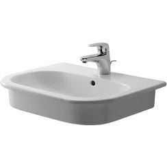 Duravit D-Code mosdótál 54.5x43.5 cm félkör alakú süllyesztett fehér 0337540000