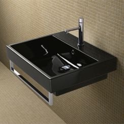 Catalano Zero umywalka 60x50 cm czarna 16QZENE