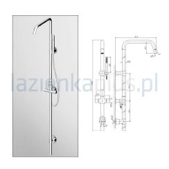 Zucchetti Isy kolumna natryskowa shower ZD1058.R3