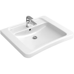 Villeroy & Boch Vita mosdótál 65x55 cm négyszögletes klasszikus mozgássérülteknek fehér 51786801