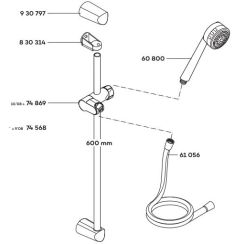Kludi Zenta rúd rögzítés 83031405-00