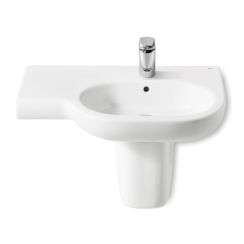 Roca Meridian-N umywalka asymetryczna 75x46 cm z powłoką Maxi Clean A32724R00M