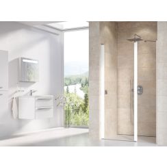Ravak Chrome zuhanyajtók 100 cm dönthető fehér fényes/átlátszó üveg 0QVAC100Z1