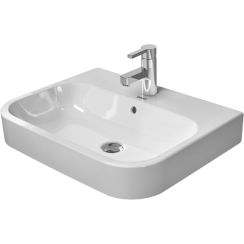 Duravit Happy D.2 mosdótál 60x46 cm négyszögletes mosdótálak fehér 23156000001