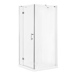 Omnires Manhattan kabina prysznicowa kwadratowa 90x90 cm chrom/ transparentne ADC90XLUX