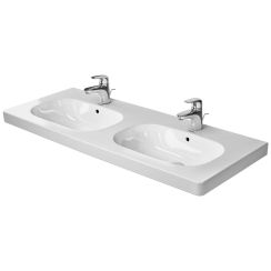 Duravit D-Code mosdótál 120x49 cm négyszögletes klasszikus-beépíthető-dupla fehér 03481200002