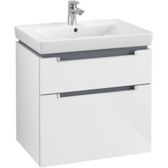 Villeroy & Boch Subway 2.0 szekrény 63.7x45.4x59 cm mosdókagyló alá akasztható fehér A91000DH