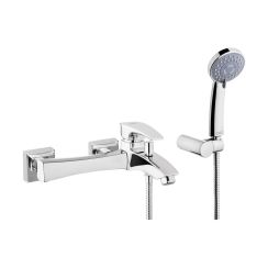 Invena Nikea Exe bateria wannowo-prysznicowa ścienna chrom BW-07-001