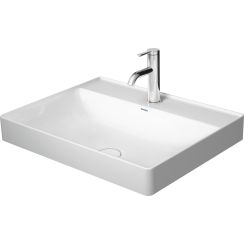 Duravit DuraSquare mosdótál 60x47 cm négyszögletes mosdótálak fehér 2354600041