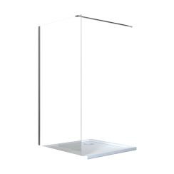 Besco Aveo zuhanyfal 130 cm króm fényes/átlátszó üveg AV-130-195-C