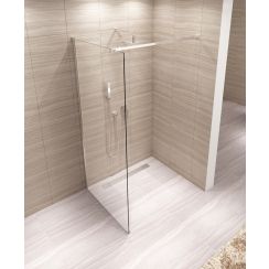 Rea Aero ścianka prysznicowa 120 cm stała szkło transparent REA-K0611