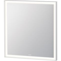 Duravit L-Cube tükör 65x70 cm négyszögletes világítással fehér LC738000000