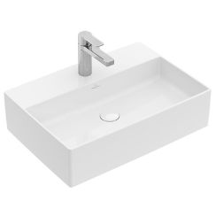 Villeroy & Boch Memento 2.0 mosdótál 50x42 cm négyszögletes mosdótálak fehér 4A0751R1