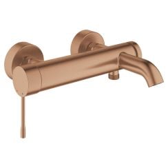 Grohe Essence kád és zuhany csaptelep fali Brushed Warm Sunset 33624DL1