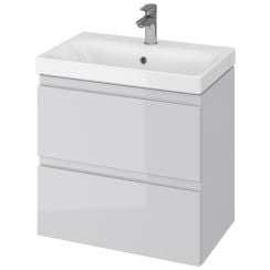 Cersanit Moduo szekrény 59.5x37.5x57 cm Függesztett, mosdó alatti szürke S929-003