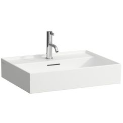 Laufen Kartell mosdótál 60x46 cm négyszögletes mosdótálak fehér fényes H8163330001091