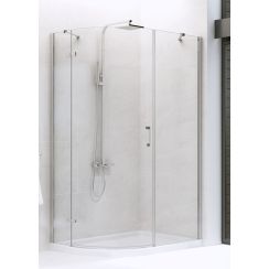 New Trendy New Merana zuhanykabin 120x85 cm félkör alakú króm fényes/átlátszó üveg K-0336