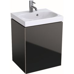Geberit Acanto szekrény 44.5x37.5x53.5 cm Függesztett, mosdó alatti fekete 500.608.16.1
