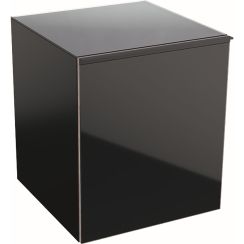 Geberit Acanto szekrény 45x47.6x52 cm oldalt függő fekete 500.618.16.1