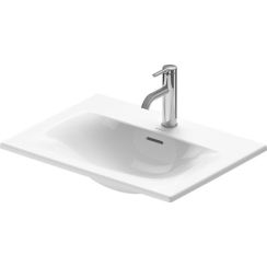 Duravit Viu mosdótál 60x45 cm négyszögletes süllyesztett fehér 0385600000