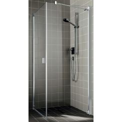Kermi Raya zuhanyfal 120 cm ezüst fényes/átlátszó üveg RATOR12020VPK