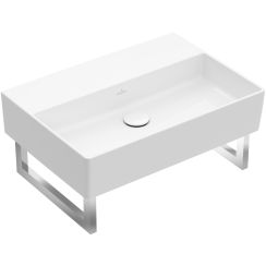 Villeroy & Boch Memento 2.0 mosdótál 50x42 cm négyszögletes klasszikus fehér 4A225301